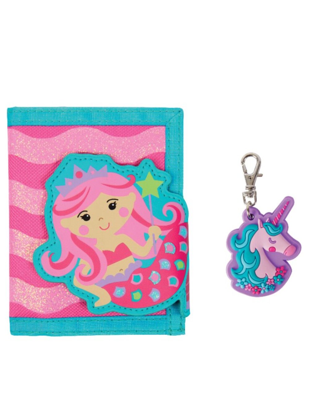 Stephen Joseph Mermaid Wallet and Unicorn Zipper Pull